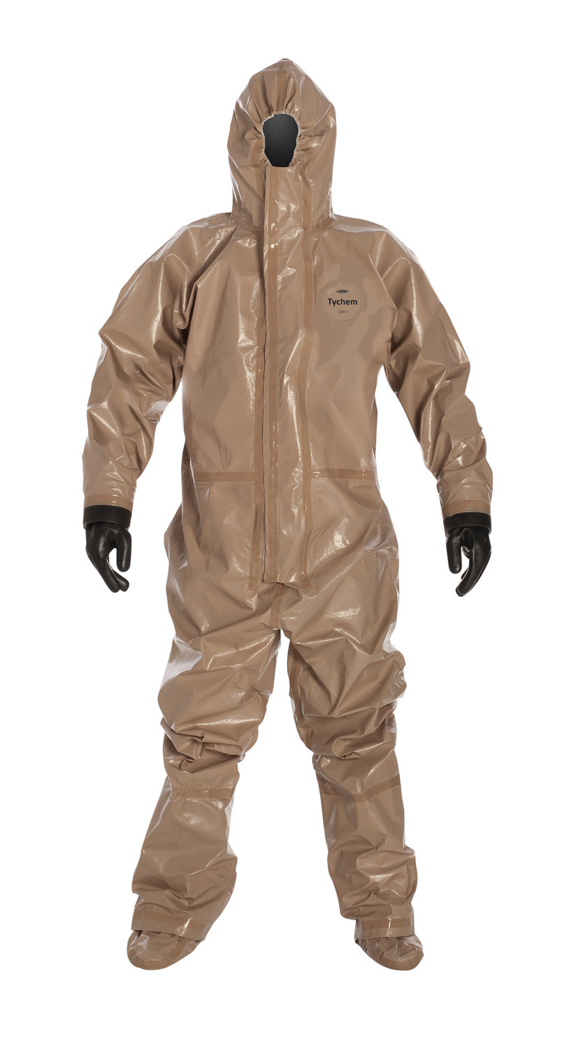 X-Large I du Pont de Nemours and Company DuPont C3360TTNXL000600 Tychem 5000 Bib Overall Tan DuPont Protection Technologies a business unit of E 