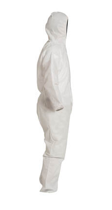 Dupont PB127SW White Proshield Coverall with Hood and Zipper 25/Case 