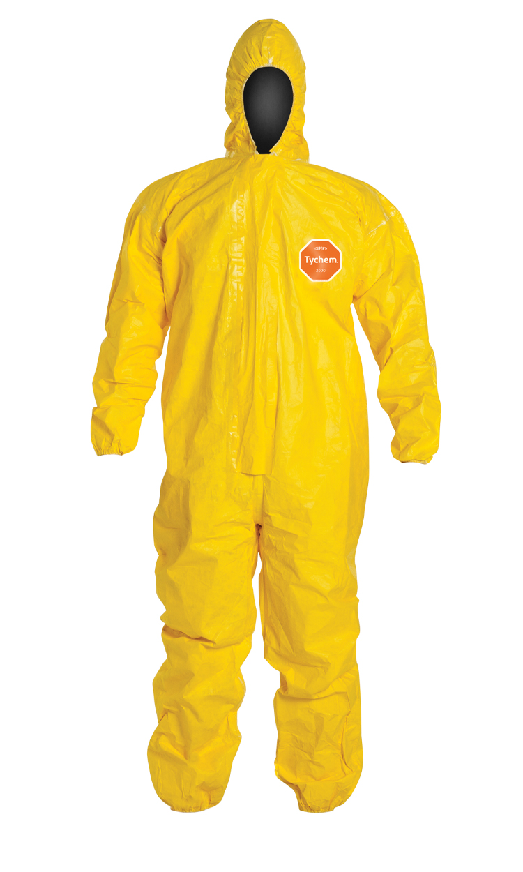 Details about    DuPont 800J TY800J Tyvek Cat III Chemical Protective Coverall Suit Medium 