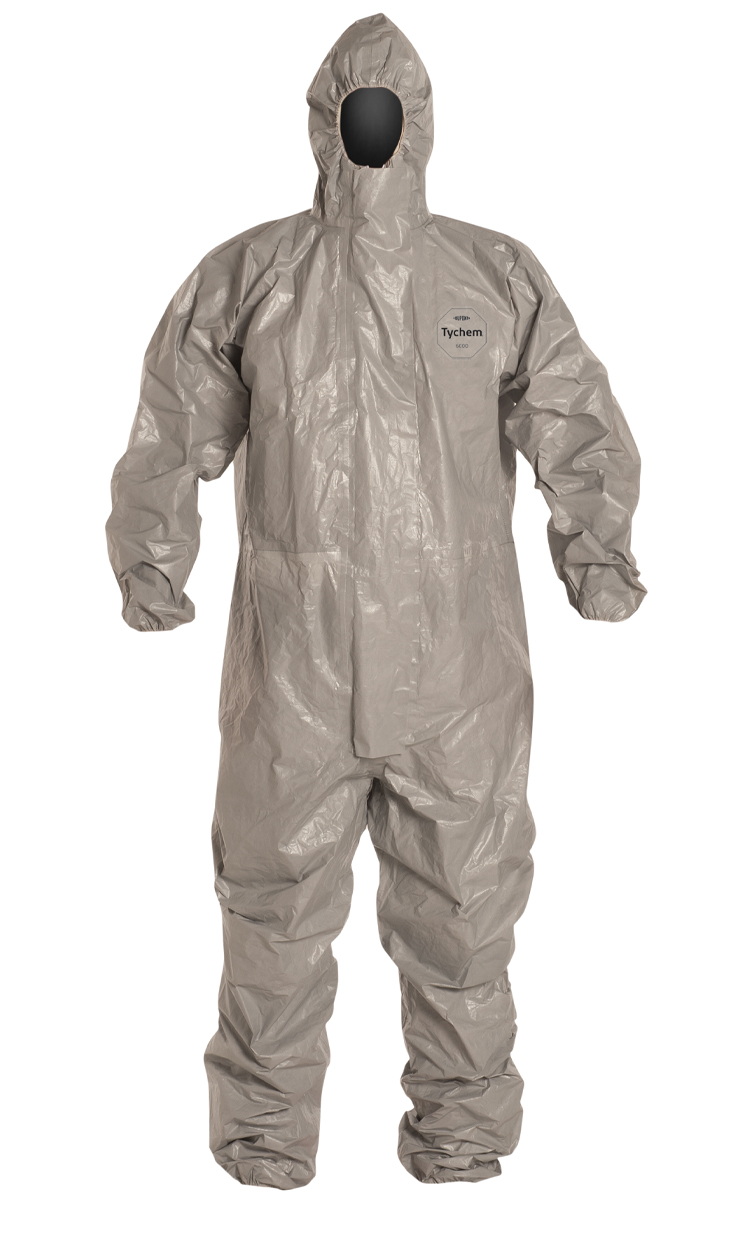 Coverall w/ Boots & Gloves Prepper Pack DUPONT Tychem SL Elastic Wrist/Ankle XXL 