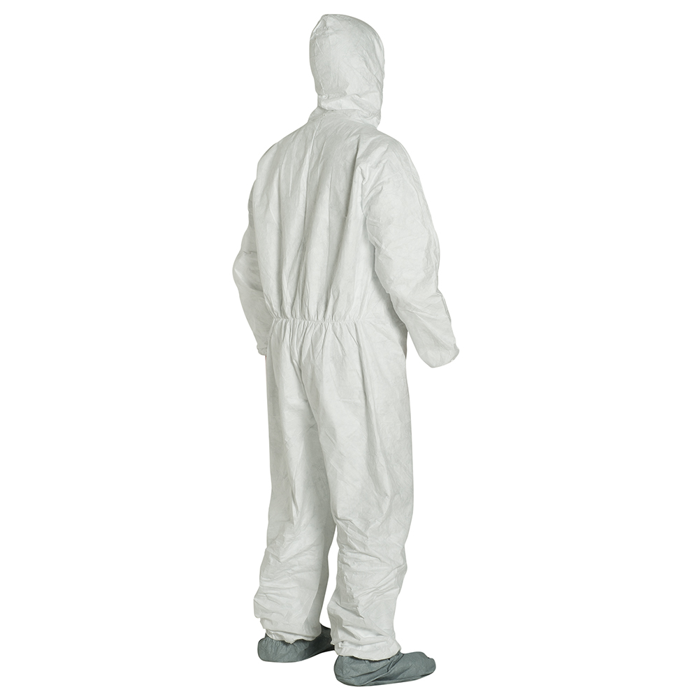 DuPont Tyvek 400 TY122S Coverall with Hood & Boots White Size LARGE  NEW 