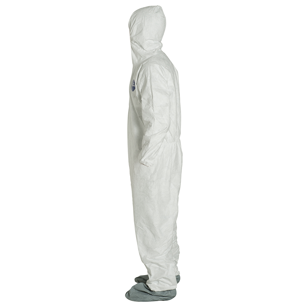 Dupont TY127S White Tyvek 400 PPE Coverall Bunny Suit w/Hood 3XL Lot of 5 