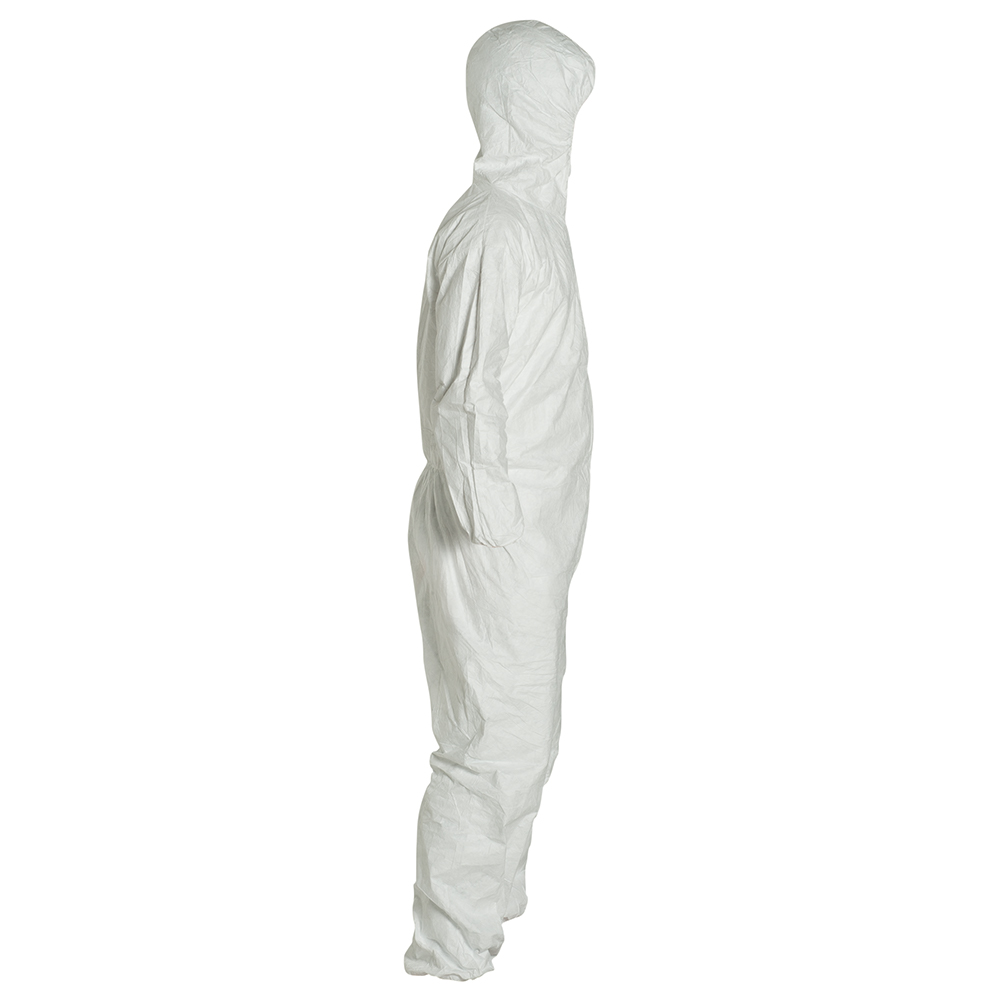 DUPONT Hooded Disposable Coveralls, White, Tyvek(R) 400, zipper – Kyrios  Soter Scientific