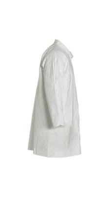 DuPont Tyvek 400 TY212S NAFTA Sourced Disposable Lab Coat with Open Cuff 5X-Large White Pack of 30 
