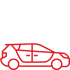 Auto icon red