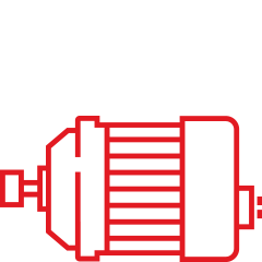 Red motor icon