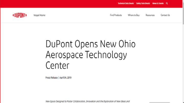 DuPont Opens New Ohio Aerospace Technology Center