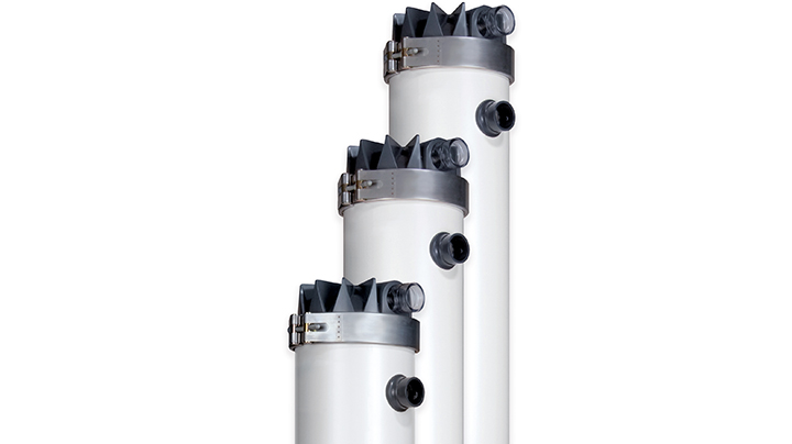 Three dizzer ultrafiltration modules